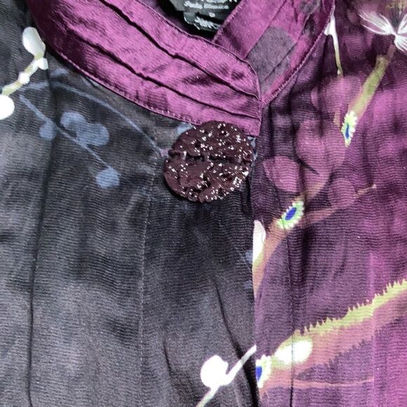 Citron silk kimono jacket -light,Size small - Picture 9 of 10